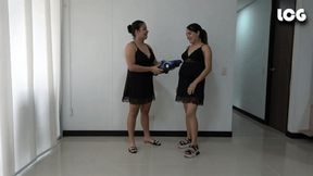 Pregnant Ana And Penelope Destroy Big Car