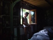 handjob by the window 2