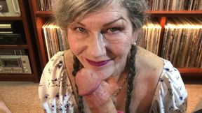 Cum Addicted Slutty Stepmom Seduces Stepson! POV Blowjob + Facial!