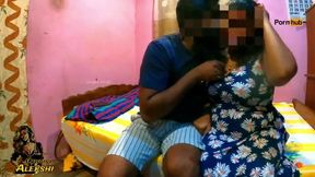 Aunty Invites Her Casual Boyfriend Over While Husband's Away – A Surprising Twist! Tags: Cowgirl Alekshi.