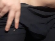 playing with my tits and drooling on myself