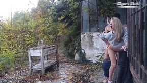 behind the scenes of gina gerson outdoor fucking session in a rainy day