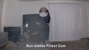 Religious Nun takes care of travelling priest 5