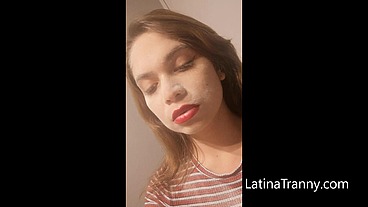 Amber Allison Wanking and smoking a cigarrete white face