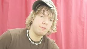 ”Interviewed  twink Chris Martinson masturbates & cums”