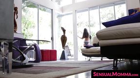 SensualMomma com - Stepdaughter's sunbathing interrupted by hot oral&#x1F61C; sex and surprise