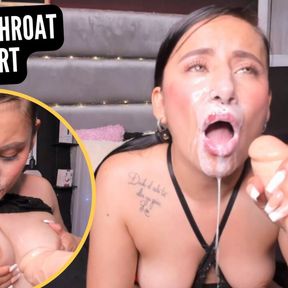 COLOMBIAN WEBCAM MODEL STORMIHART MAKES A BIG DEEP THROAT AND ENDS UP IN A HOT FACIAL