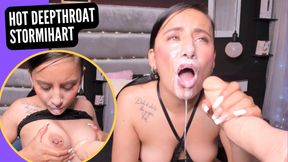 COLOMBIAN WEBCAM MODEL STORMIHART MAKES A BIG DEEP THROAT AND ENDS UP IN A HOT FACIAL