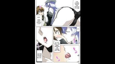 Akame gets choked by that big European dick