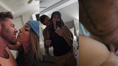 Hot wife rides thick cock gets creampied on homemade video