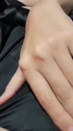 Emotional moment from &quot;Naughty college girl moans while touching her pussy&quot;