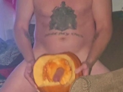 Upclose PUMPKIN FUCK, She Sucked My Cock and Then Wanted Me