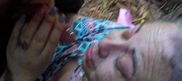 Blowjob inside a Redwood tree