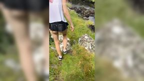 Saucy teen explores the wilderness