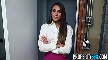 PropertySex Sexy Real Estate Agent Mackenzie Mace Bangs Handyman&#039_s Big Dick