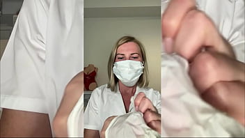Naughty Nurse Nadya&#039_s Gloved Finger Play and Oral Fetish Fun