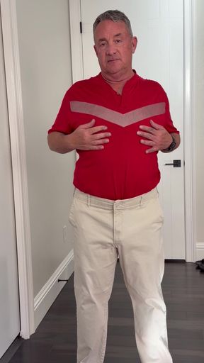 A Strip Show in Red Lingerie