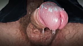 PANTING AND MOANING   CUMSHOT AND PISS - WITH FAST HANDJOB AND INTENSE MOANS