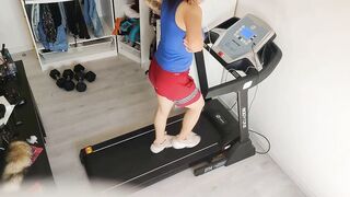 cuckold with a thief into an treadmill, he handcuffed me