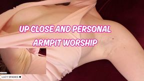 Sensual Intimate Armpit Worship JOI Blonde Stinky Goddess Lucy Spanks