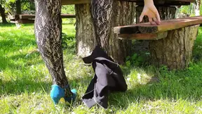 Orgasm beneath the shady tree