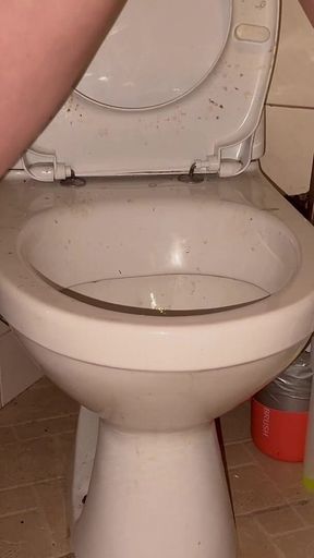 Licking Dirty Floor and Toilet, Flashing Head in It