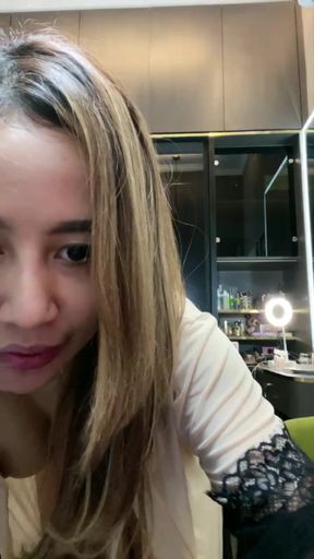 Indonesian popular model getting naked