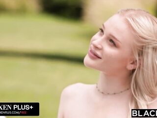 BLACKED Beautiful Tiny Golden-haired Avrora Can't Resist Her Big Sister's Dude's BBC