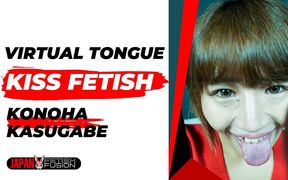 Virtual Tongue Kiss with Konoha Kasukabebe