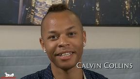 Calvin Collins bends over, spreads his ass &amp_ pokes his hole