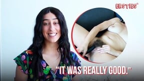 Ersties - Dark Haired Beauty Gets Off With a Large Dildo