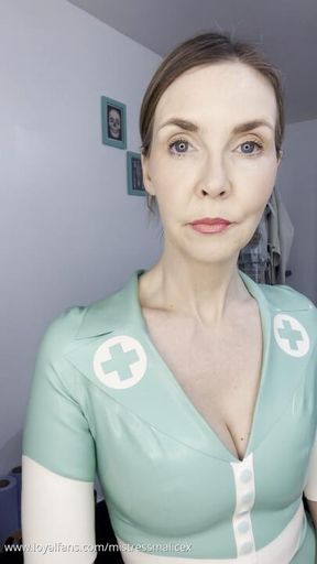 Clinic Check Up with Latex Nurse