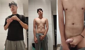 Horny Pinoy 7inch Beast Gushes Cum in KFC Crapper