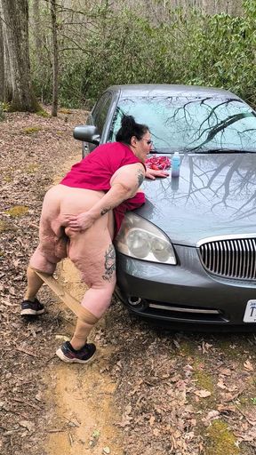 Ooh There&#039;s the Dirt Road Wonder Whose Watching as She Blows Her Fucking Naughty Nasty Losd