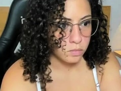 Hot curvy babe big natural boobs close up tease