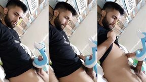 fucking my soft dragonair pokemon plushie until i cum