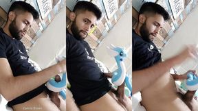 fucking my soft dragonair pokemon plushie until i cum