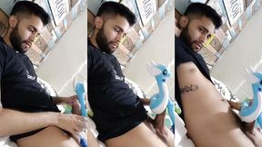 fucking my soft dragonair pokemon plushie until i cum