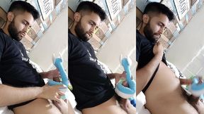 fucking my soft dragonair pokemon plushie until i cum