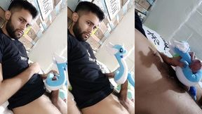 fucking my soft dragonair pokemon plushie until i cum