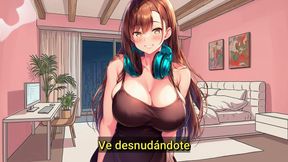 Spanish AUDIO JOI. Professional mangaka asks you for hentai poses. Imitate them while masturbating.