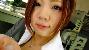 Cute office lady Iroha Kawashima just hired and immediately used up