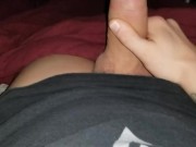 Johnholmesjunior jerk off monster cock and shooting big load while wife is out drinking in vancouver