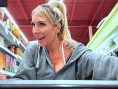 Naughty Goddess Wears Lush Lovense Vibrator In Public To Go
