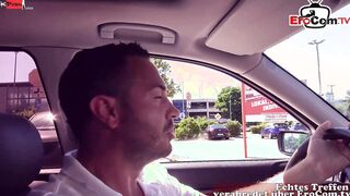 Sexual German Cougar fucks inside a Vehicle during the sex date