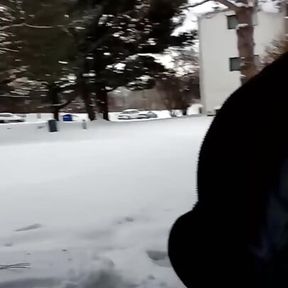 Third Cock, Balls, and Taint Video in the Cold Winter