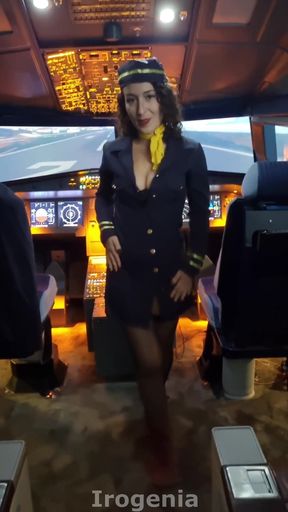 The Flight Attendant Boards in 7th Heaven on the Plane