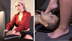 Just A Quick Email - Foot Fetish Femdom