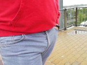 Male Desperation & Public Pissing! Waiting for my Train and Need to Pee so badly!
