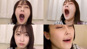 Mizuki Amane - CLOSE-UP of Japanese cute girl YAWNING yawn-18